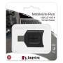 Card reader MicroSD Kingston, USB 3.2 Gen1, Connector: USB-A, UHS-II Class, Compatible with: Windows® 10, Windows 8.1, Windows 8